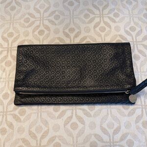 Clare V Black Textured Clutch